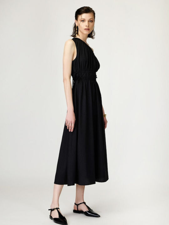 Sarah Lawrence Γυναικείο Φόρεμα Έναν Ώμο Μαύρο