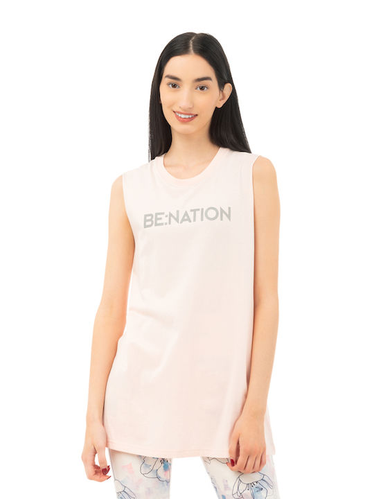 Be:Nation Damen Bluse Ärmellos Rosa