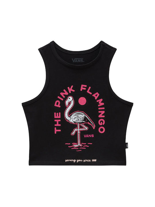 Vans pentru Femei Crop Top din Bumbac fără Mâneci Pink