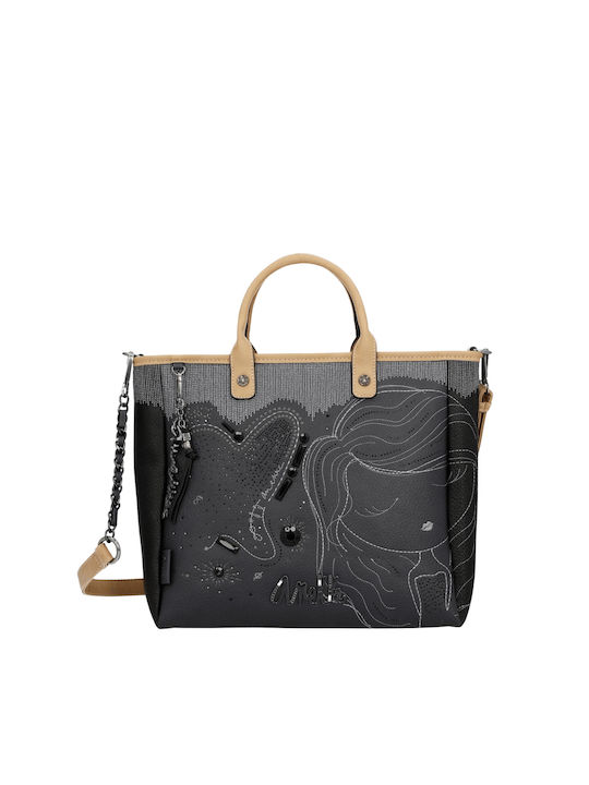 Anekke Damen Tasche Tote Hand Schwarz