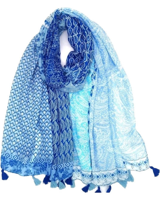 MI-TU Exclusive Fular de damă Albastru