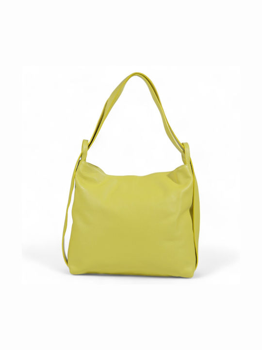 Passaggio Leather Leather Women's Bag Backpack Yellow