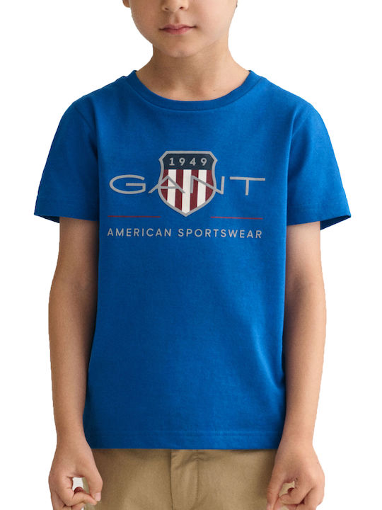 Gant Kids' T-shirt Lapis Blue Archive Shield