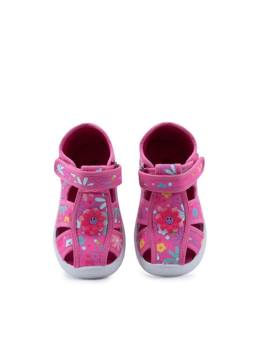 Love4shoes Kinder Sandalen Fuchsie