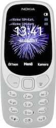 Nokia 3310 2017 Две SIM карти (0.016ГБ) Мобилен телефон с Бутони (Английски език) Сив