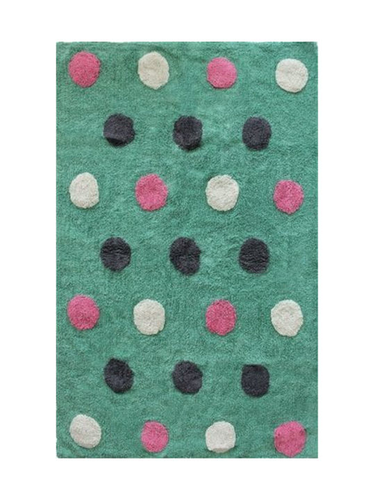 Klonaras Kids Rug Cotton Verde 100x180cm