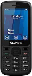 Allview M9 Join Dual SIM (64MB/128MB) Mobile Phone with Buttons Black