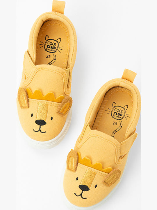 Παιδικά Sneakers Slip-on Κίτρινα