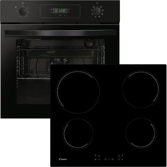 Candy Φούρνος άνω Πάγκου 70lt με Κεραμικές Εστίες Π59.5εκ. Μαύρος