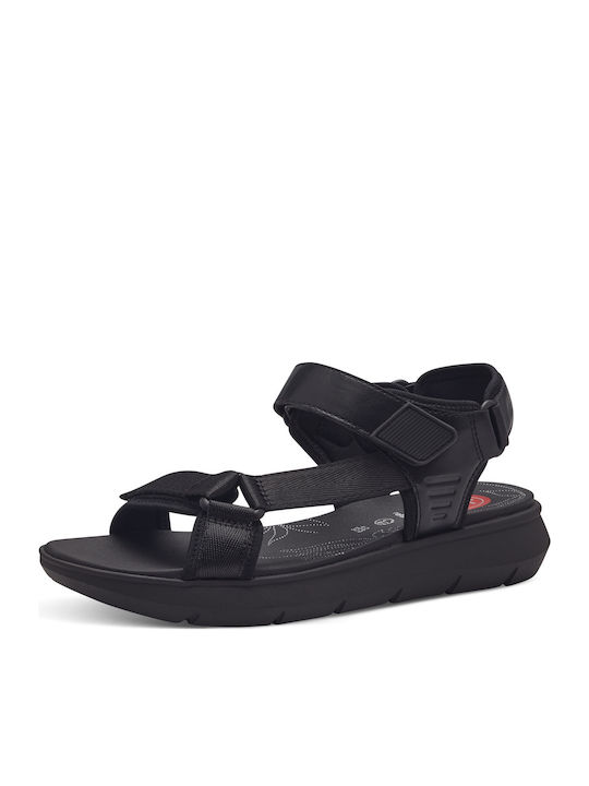 Jana Γυναικεία Σανδάλια Flatforms Μαύρα
