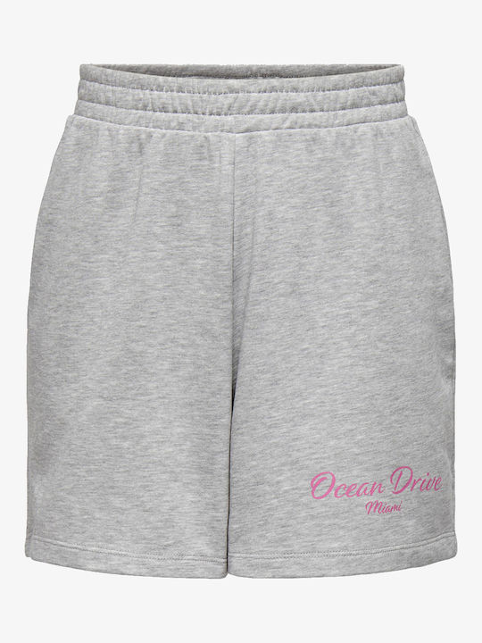 Only Women's Sporty Shorts Light Grey Melange