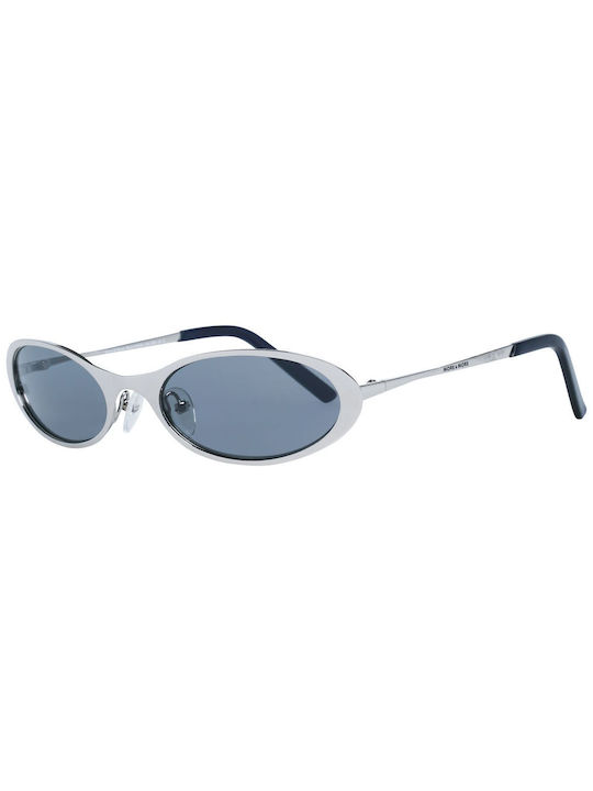 MORE & MORE Дамски Слънчеви очила с сребърен Метален Рамка и Син Леща 54056 200