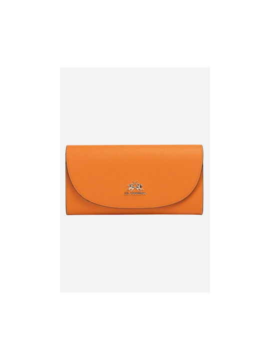 La Martina Leather Women's Wallet Orange