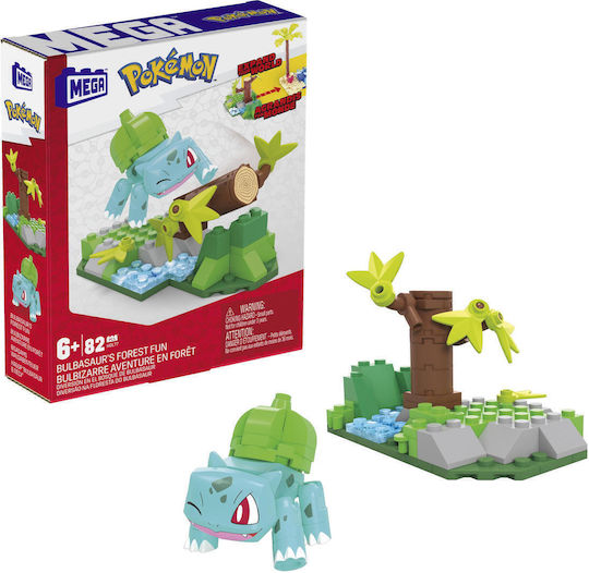 Mega Bloks Τουβλάκια Bulbasaur'S Forest Trek για 6+ Ετών 82τμχ