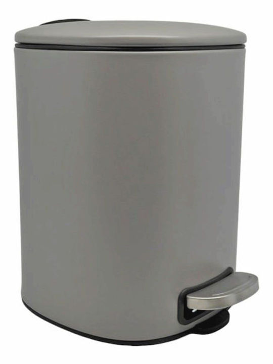 Ankor Inox Bathroom Basket Soft Close 5lt Gray