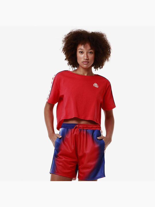 Kappa Γυναικείο Αθλητικό T-shirt Red