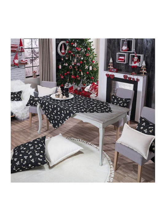 Teoran Ornament de Crăciun Față de masă Pătrat Material textil M90xL90cm 1buc