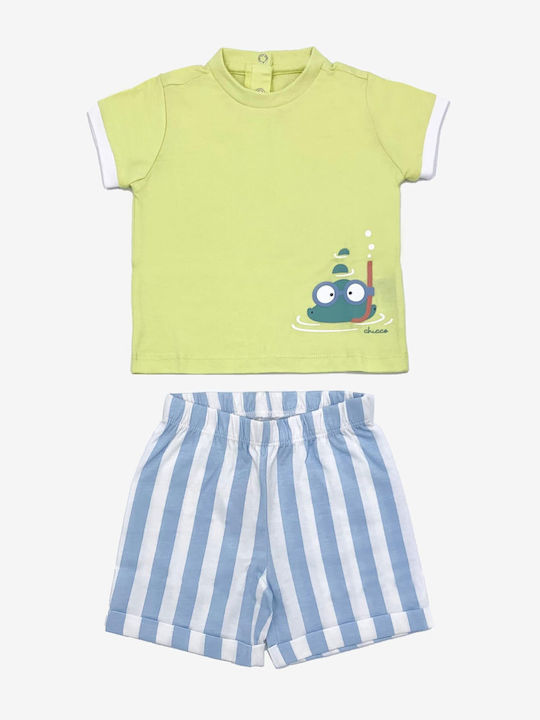 Kids' Set with Shorts Summer 2pcs Yellow