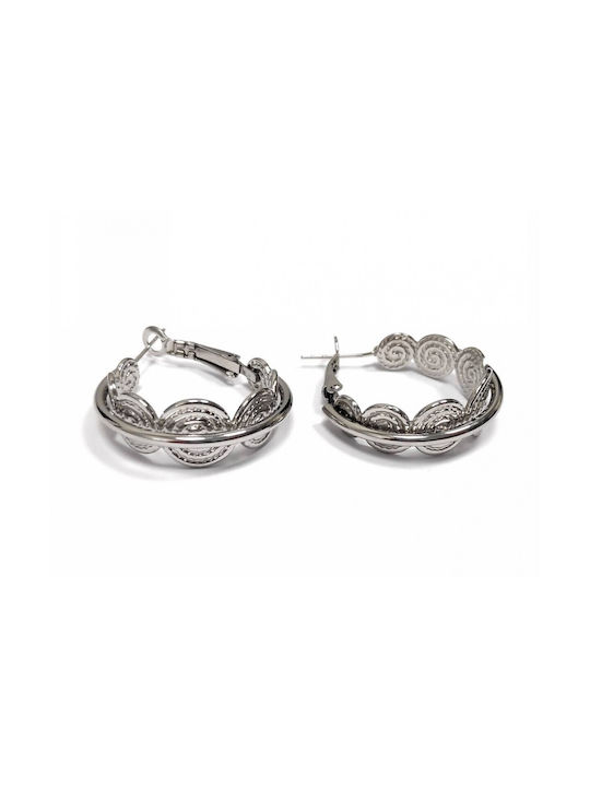 Karma Fashion Earrings Hoops made of Steel