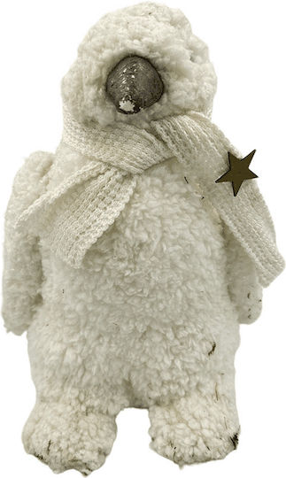 Weihnachtliche Figur Pinguin Weiß Höhe 26cm