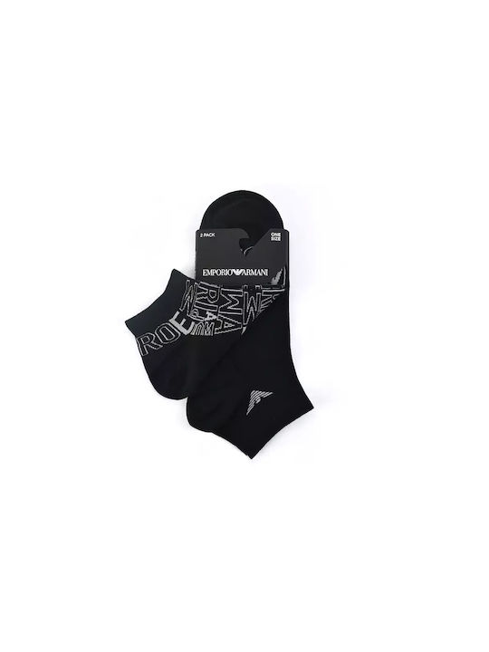 Emporio Armani Men's Socks BLACK 2Pack