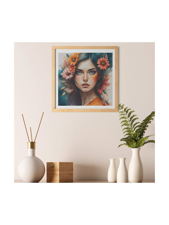 iLovePrints Poster Κοπέλα 80x80cm