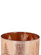 MSA Christmas Glass Rose Gold Candlestick 12.5x12.5cm