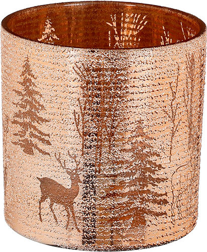 MSA The translated Liquid template in German language: Weihnachtskerzen & Kerzenständer Kerzenleuchter Rose Gold 12.5x12.5cm.