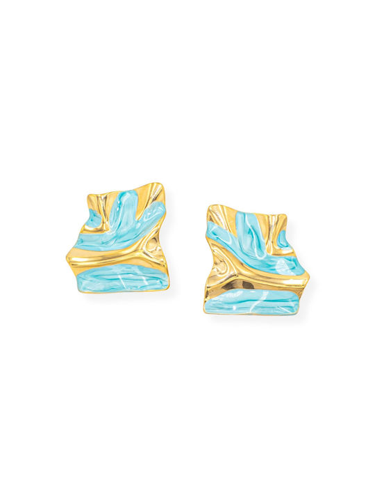 Earrings Gold Turquoise