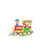 MSA Christmas Decorative 38.1x25.4x10.16cm. Multicolored metal clown Sitting Train Machine