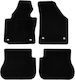 Rigum Set of Front and Rear Mats 4pcs for Volkswagen Caddy 2005 2020 Black