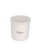 MSA Vase for Sugar with Lid made of Porcelain White 12x12x12cm