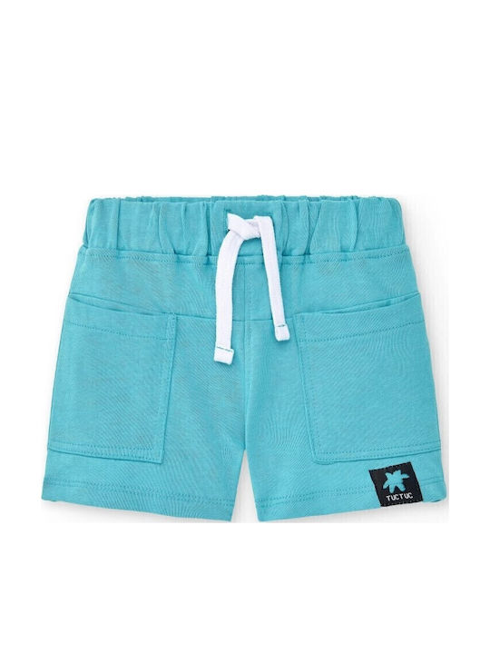 Kinder-Shorts/Bermudas Stoff Türkis