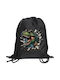 Koupakoupa Dinosaur Break Wall Kids Bag Backpack Black 40cmcm