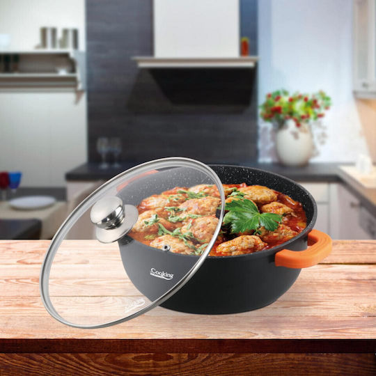 Heinner Dark Line Βαθιά Ανοξείδωτη Κατσαρόλα 6.5lt / 28cm