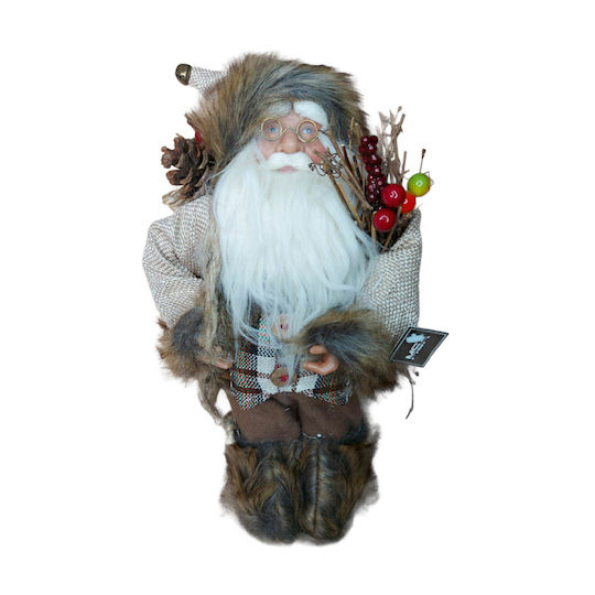 Plüsch Dekorativer Weihnachtsmann Beige