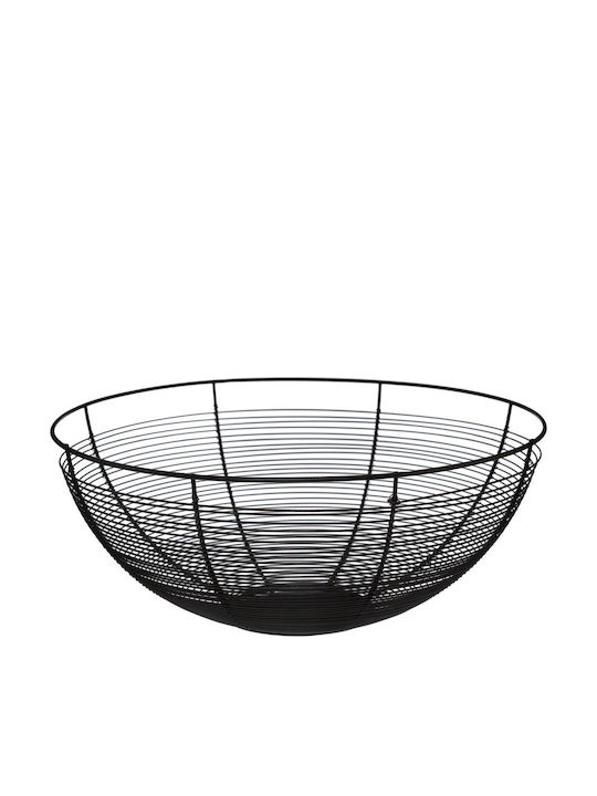 5Five Φρουτιέρα Inox Μαύρη 32εκ.