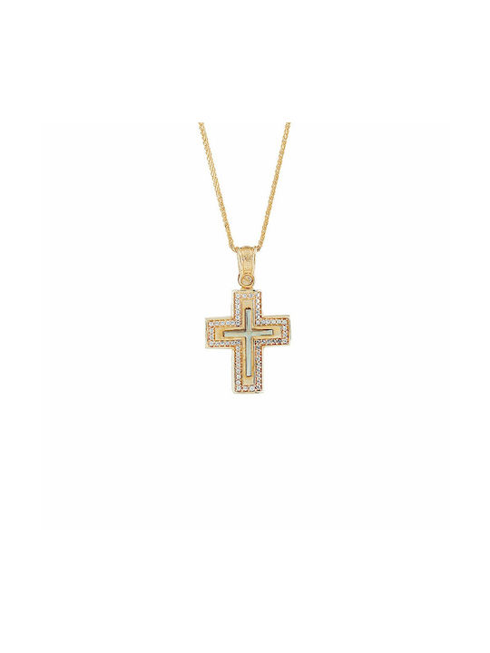 VRjewels Femeiesc Aur Cruce 14K