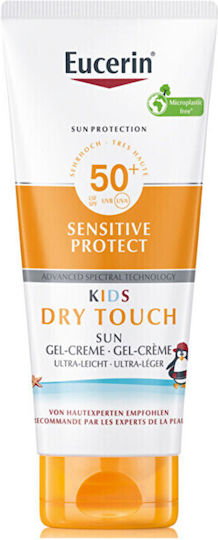 Eucerin Sensitive Protect SPF50 Водоустойчив Детски Слънцезащитен Крем Гел За Лице 200ml