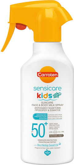 Carroten Sensicare SPF50+ Αδιάβροχο Παιδικό Αντηλιακό Spray για Πρόσωπο & Σώμα 270ml