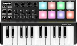 Midi Controller with 25 Keys Black