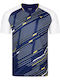 Victor T-43100B Men's Blue Tennis Shirt