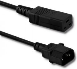 Qoltec 53990 Power Cable Ups C14/c19 2m