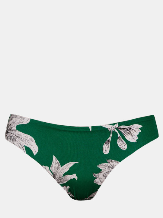 Lily Print Bikini Slip Grün