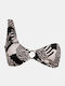 Women's Swimsuit Bustier Rock Club Macacao One-Shoulder Bikini Top Regular Fit Lycra