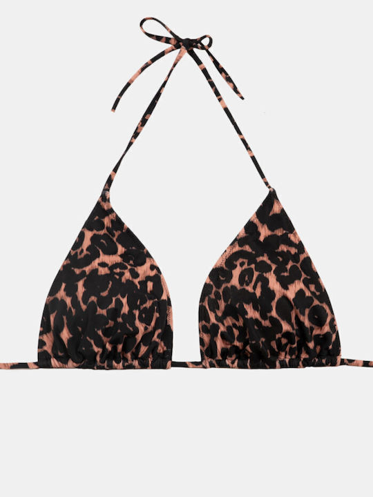 Women's Swimwear Triangle Rock Club Animal Print Top Bikini Plus Size Lycra Swimwear