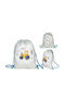 Total Gift Kinder Rucksack Beuteltasche Weiß 32cmcm