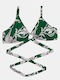 Costum de baie pentru femei Triunghi Rock Club Lily Lily Lily Lily Lily Top Bikini Plus Dimensiune Lycra costume de baie