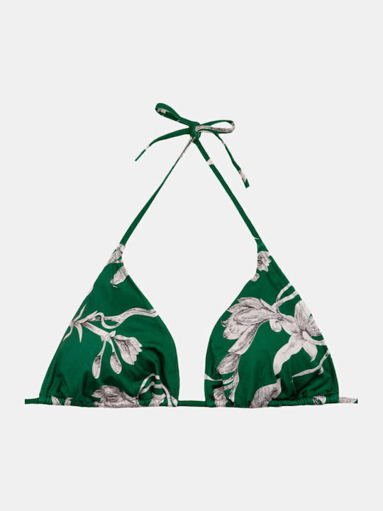 Damen Triangle Bikini Rock Club Lily Print Top Plus Size Lycra