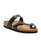 Mayari Women's Flat Sandals Anatomic in Black Color